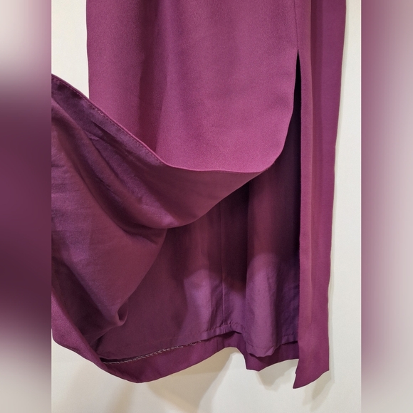 Vintage 90s Alfred Sung sleeveless maxi slit dress with beaded jacket 5/6 - Picture 8 of 16